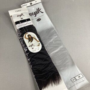 14” Mylk #1B Off Black 100% Remi Human Hair Extenstions by Outre